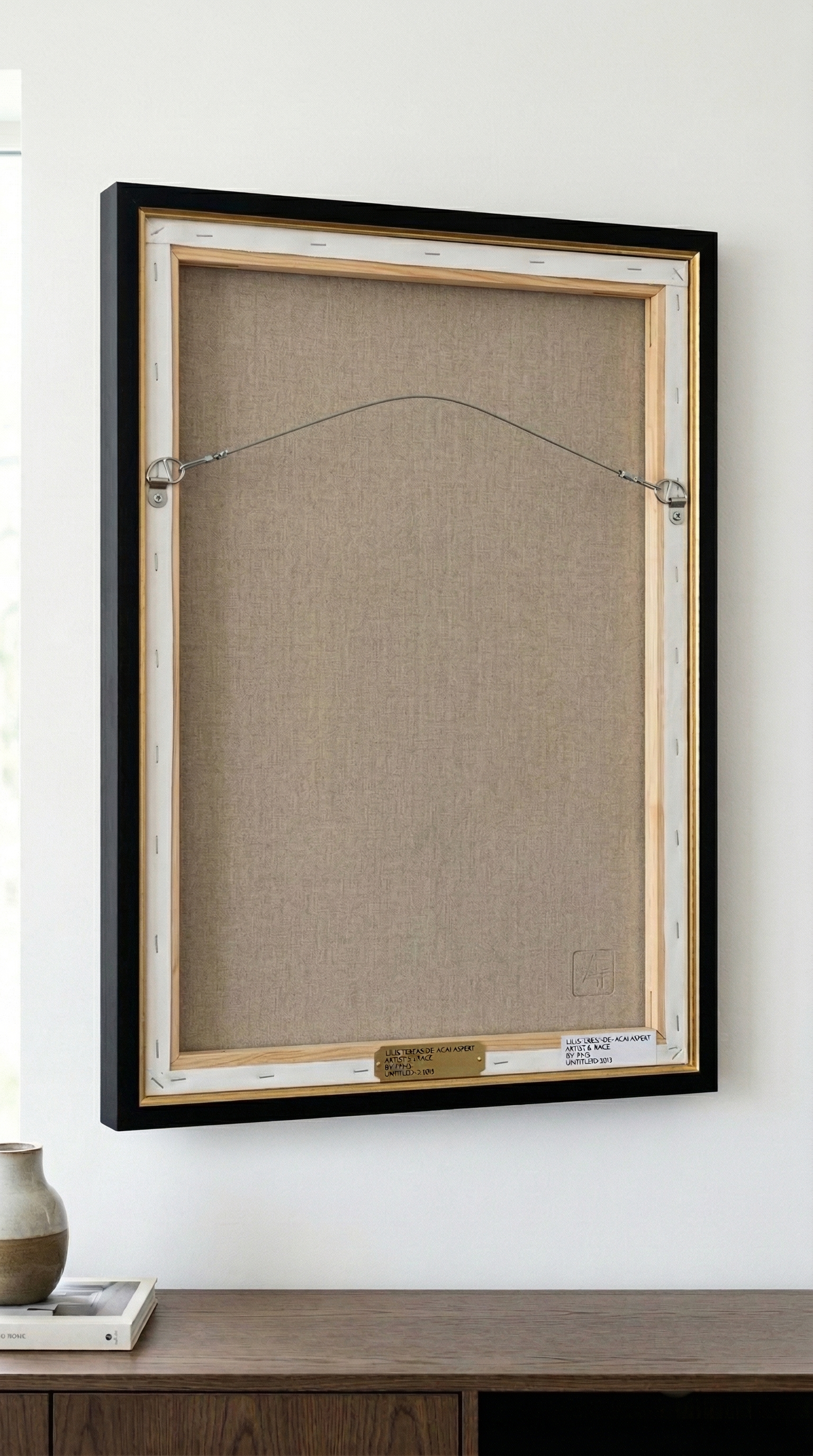 Black & Gold Abstract Wall Art Frame – Luxury Home Decor (Rs. 95)