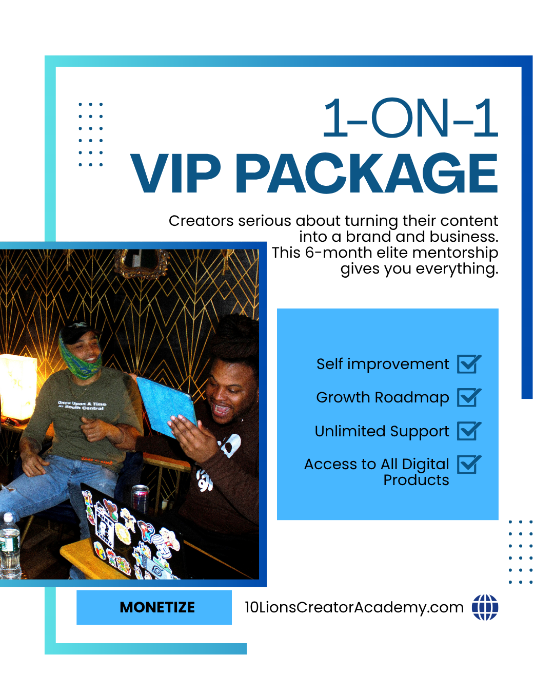 1-ON-1 VIP Package
