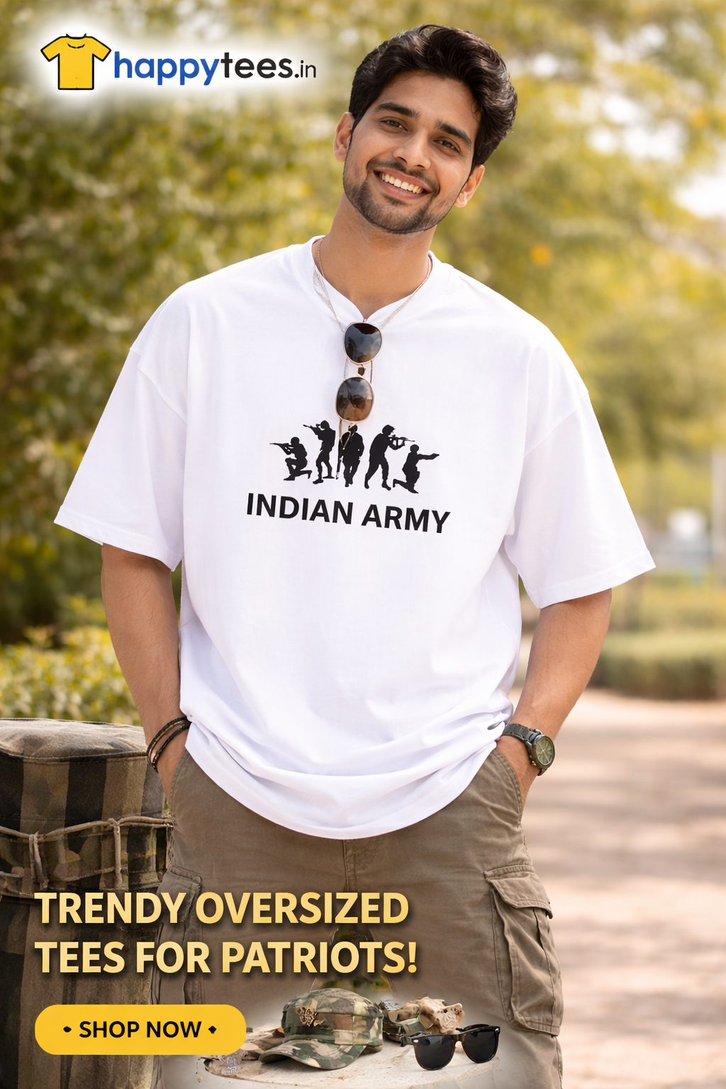 Army Tribute Oversized Tee