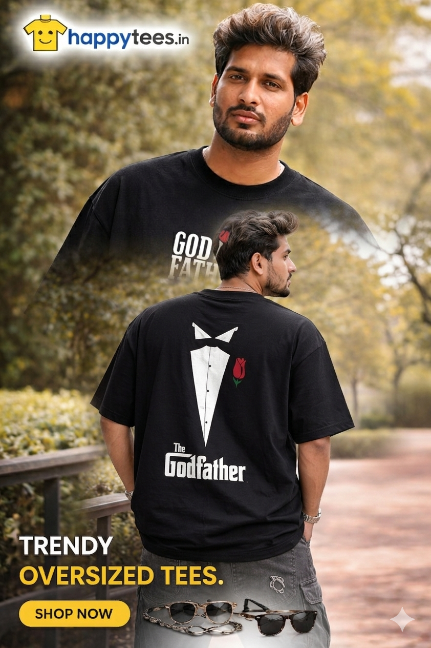 Peaky Blinders Oversized Black T-Shirt for Men