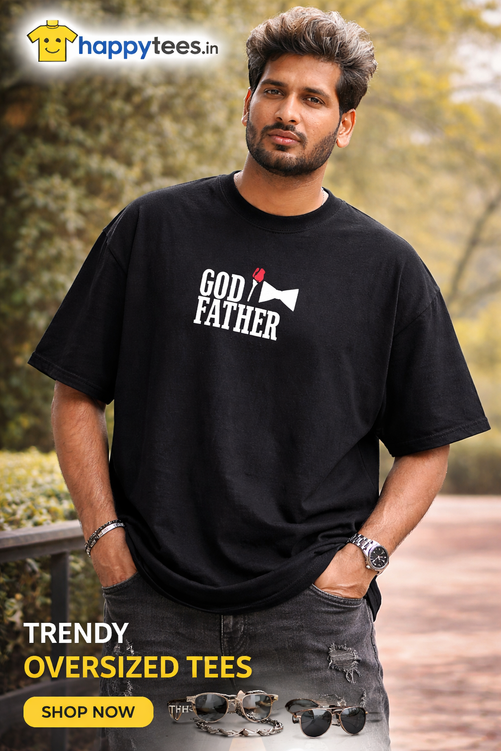 Peaky Blinders Oversized Black T-Shirt for Men