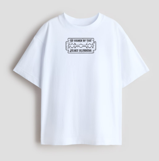 Peaky Blinders Oversized White T-Shirt for Men