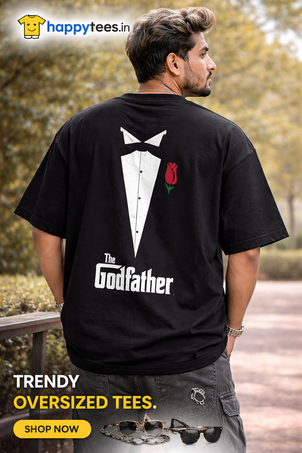 Peaky Blinders Oversized Black T-Shirt for Men