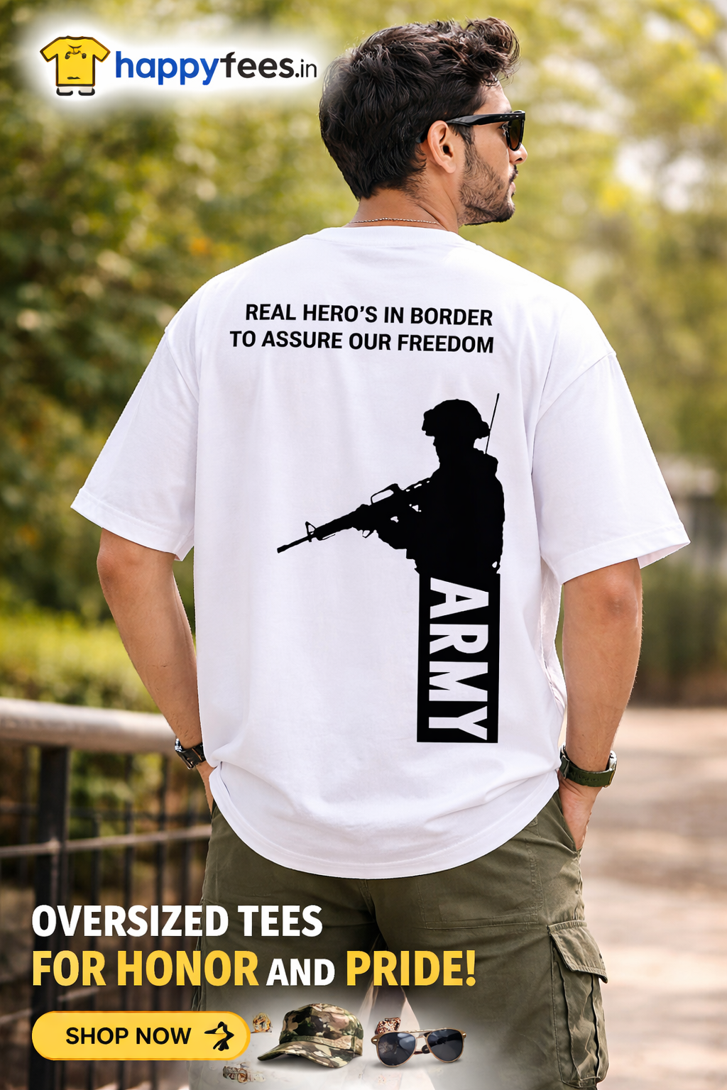 Army Tribute Oversized Tee