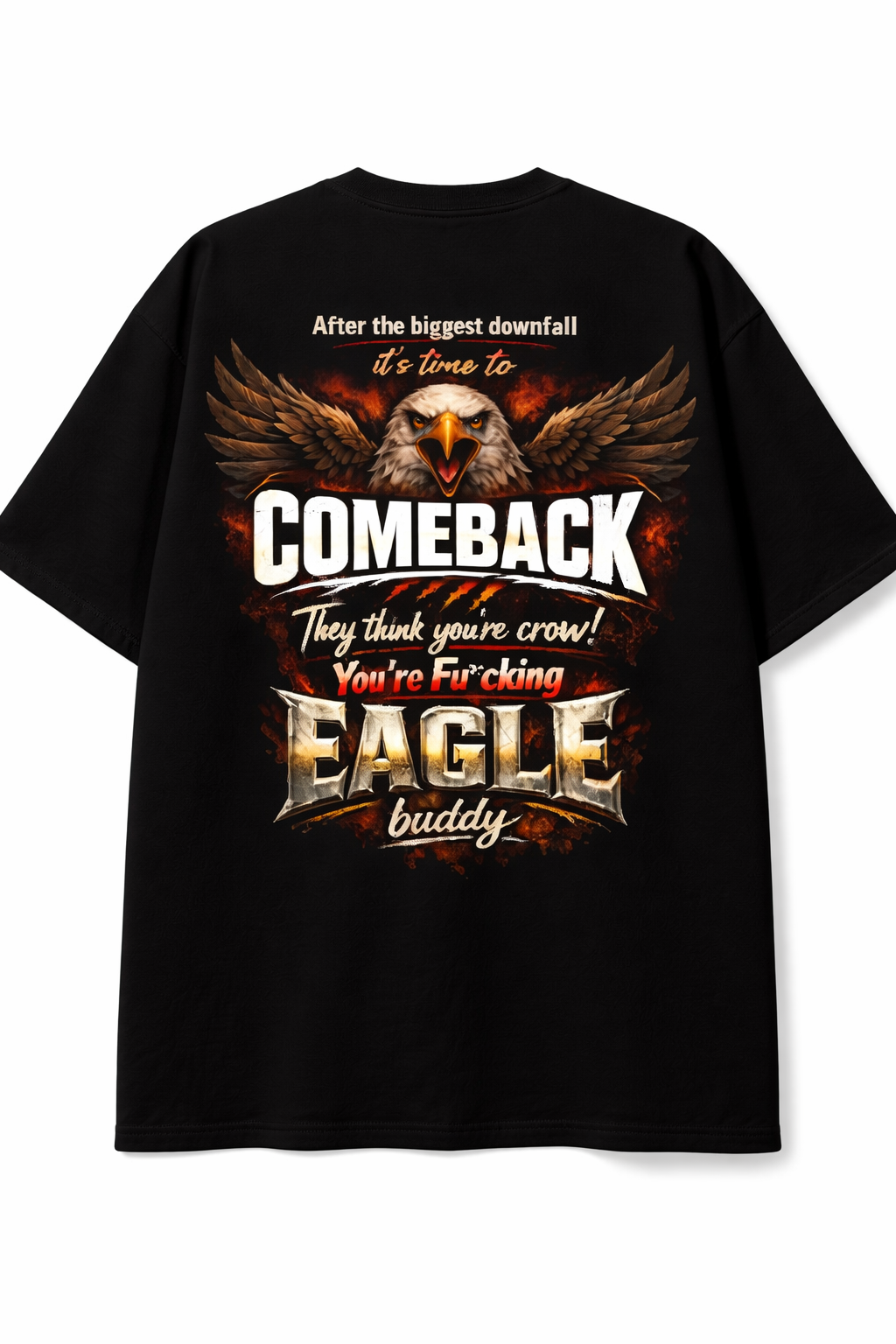 COMEBACK Oversized T-Shirt – Motivational Streetwear (Unisex)