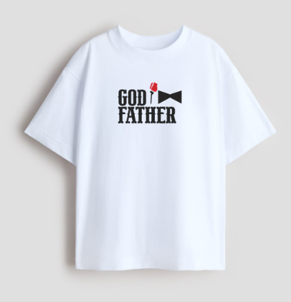 The Godfather Oversized White T-Shirt for Men