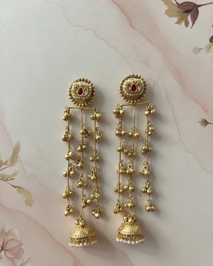 Padma Brass Earrings 