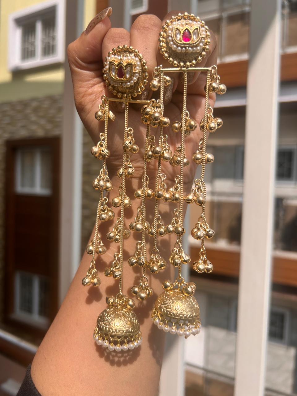 Padma Brass Earrings