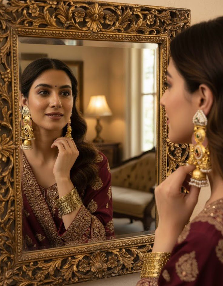 Nayantara Brass Jhumkis