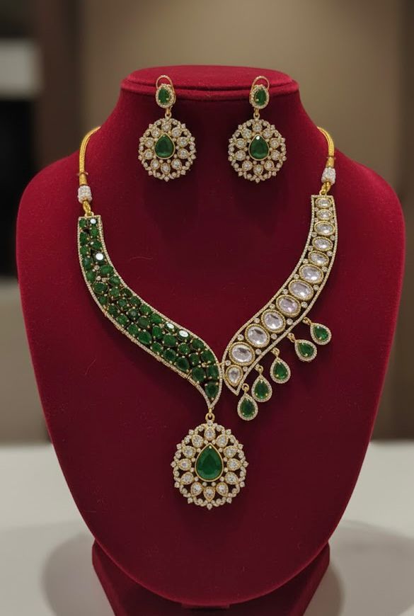 Emerald Grace Moissanite Set