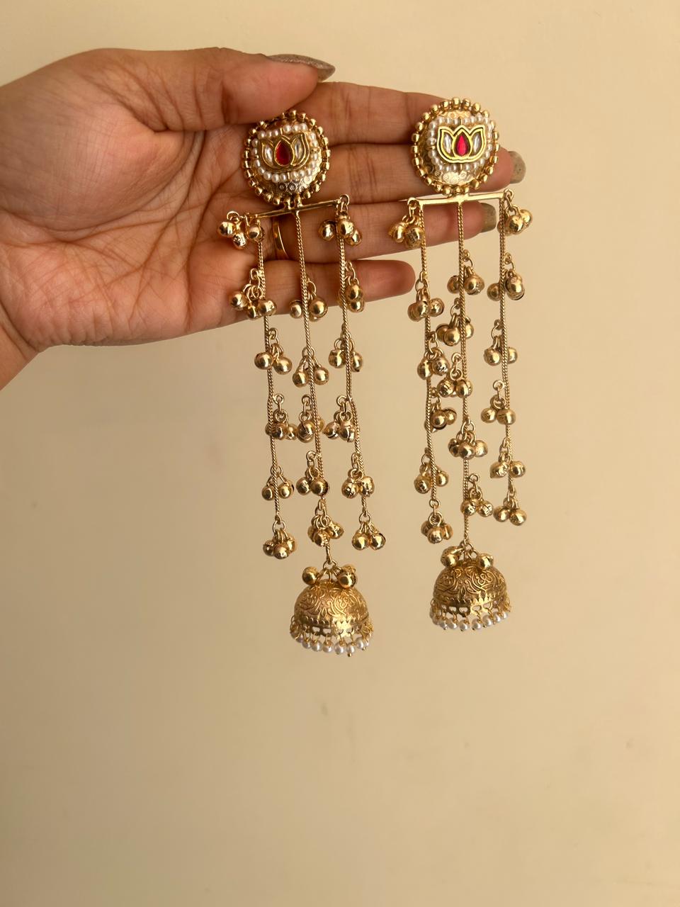 Padma Brass Earrings 