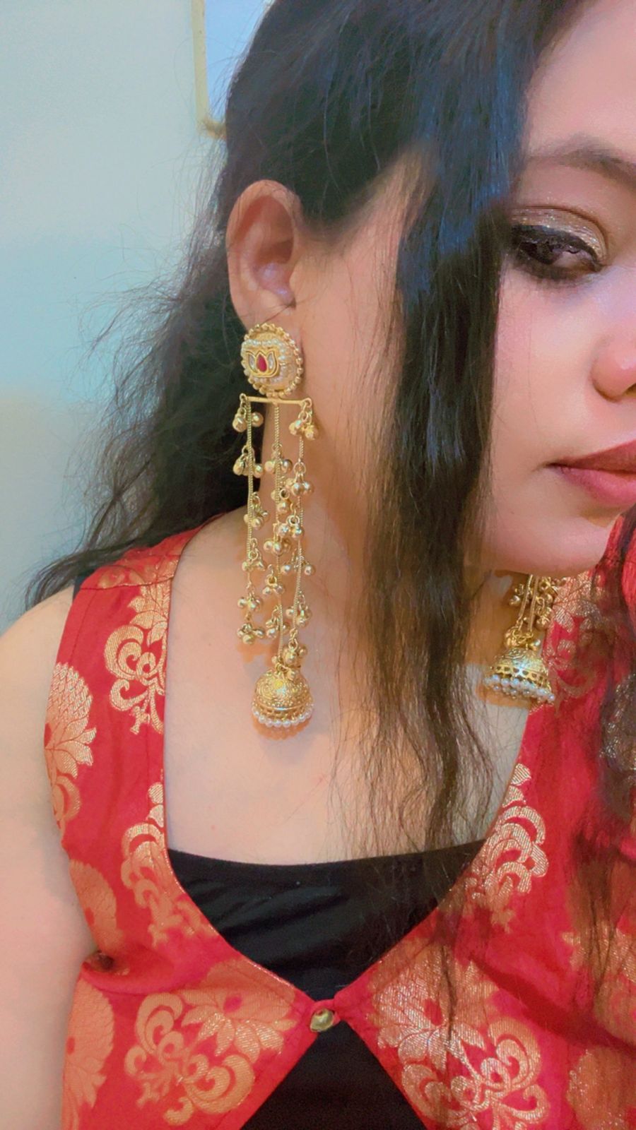 Padma Brass Earrings 