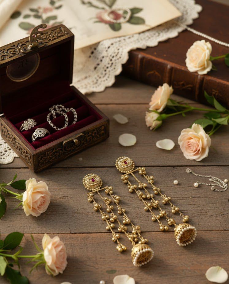 Padma Brass Earrings 