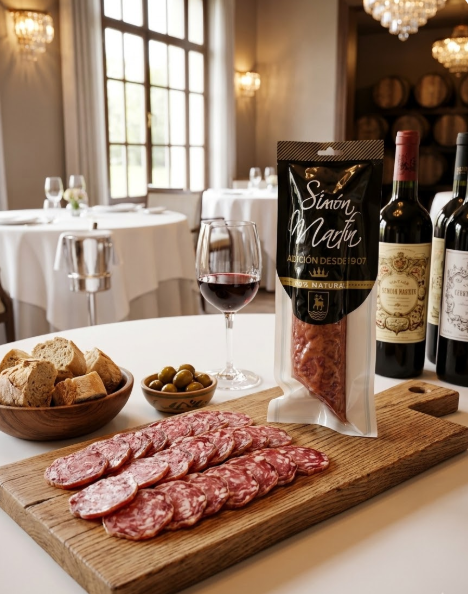 Salchichón Ibérico Simón Martín sin conservantes artificiales añadidos