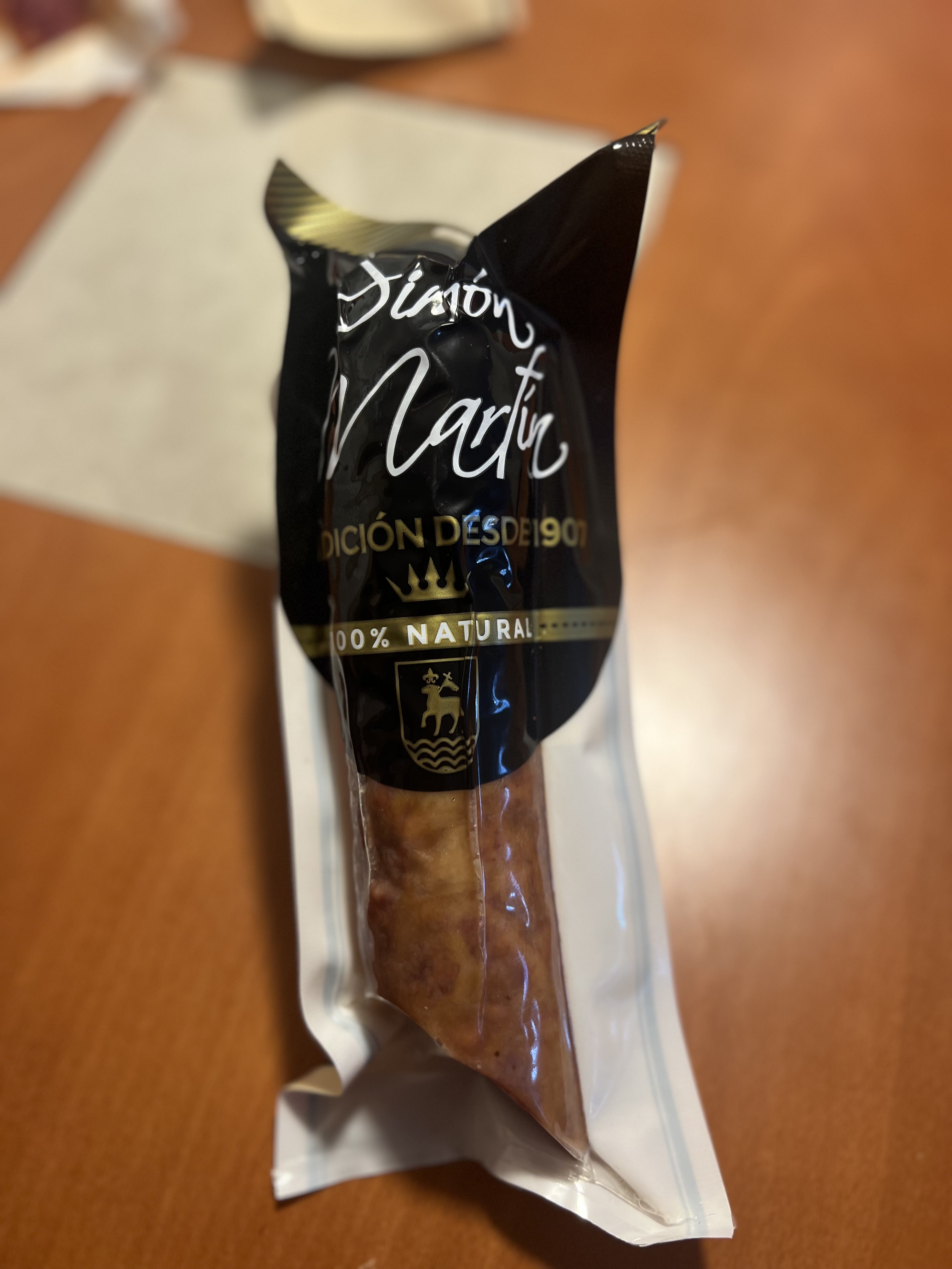 Salchichon artesano 'Simón Martín' 100 por 100 Natural sin Conservantes.