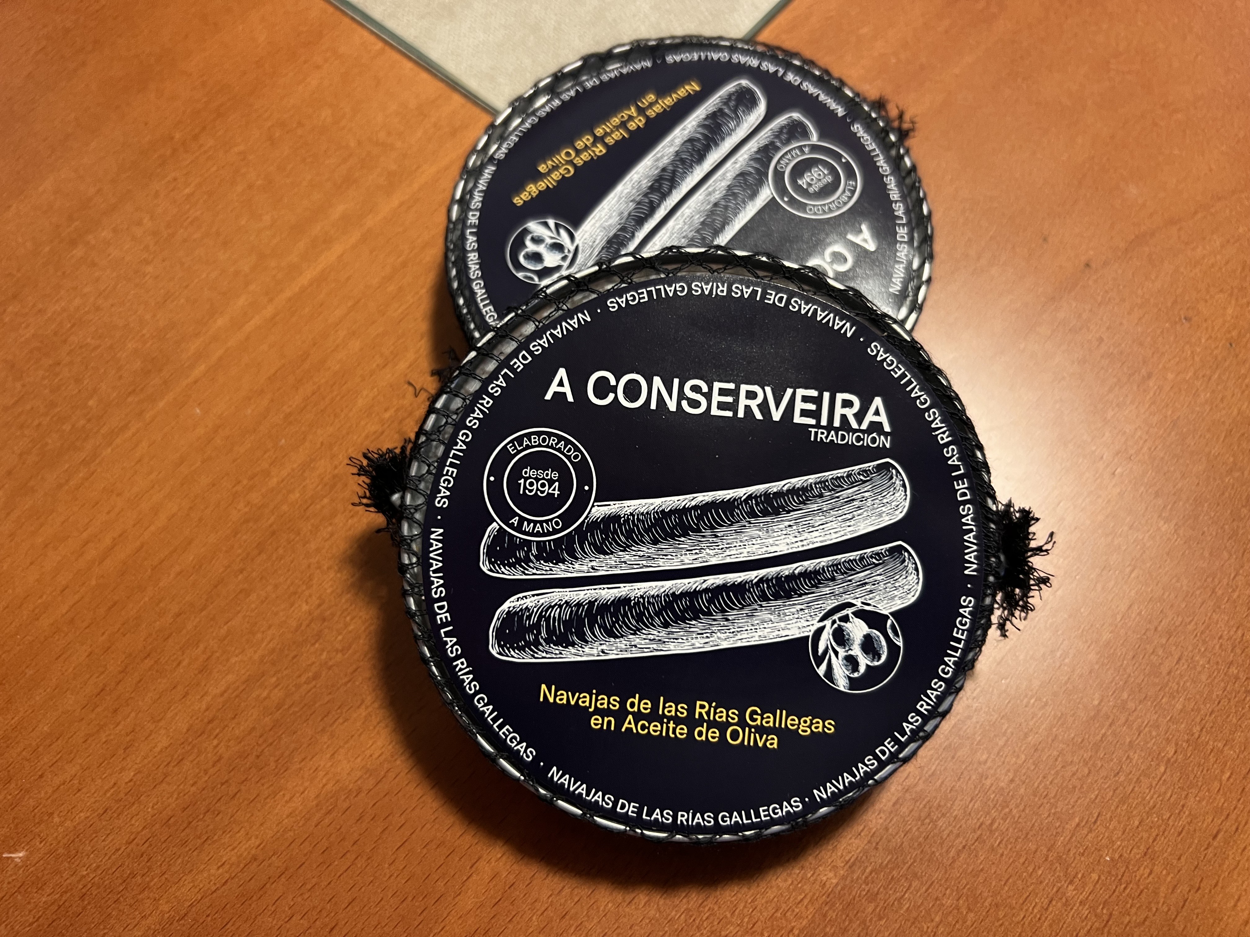 Navajas de las Rías Gallegas en Aceite de Oliva