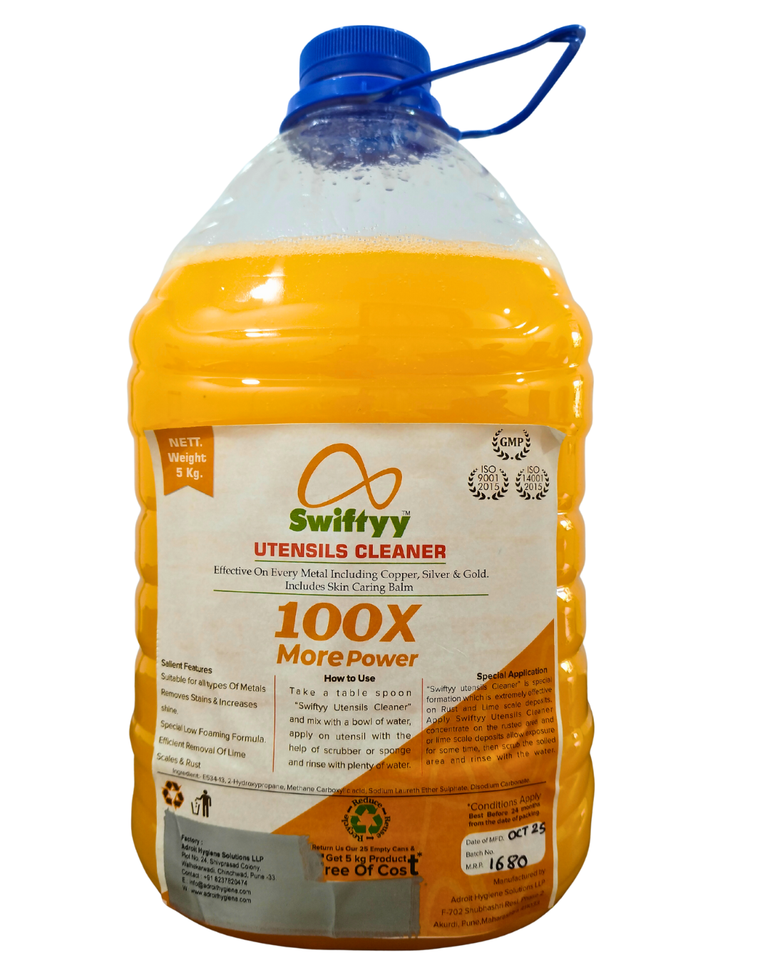 Swiftyy Utensils Cleaner 5kg