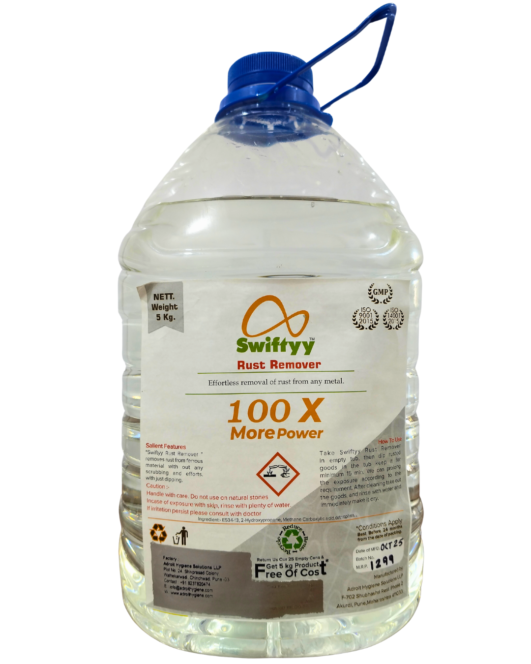 Swiftyyy Rust Remover 5 Kg