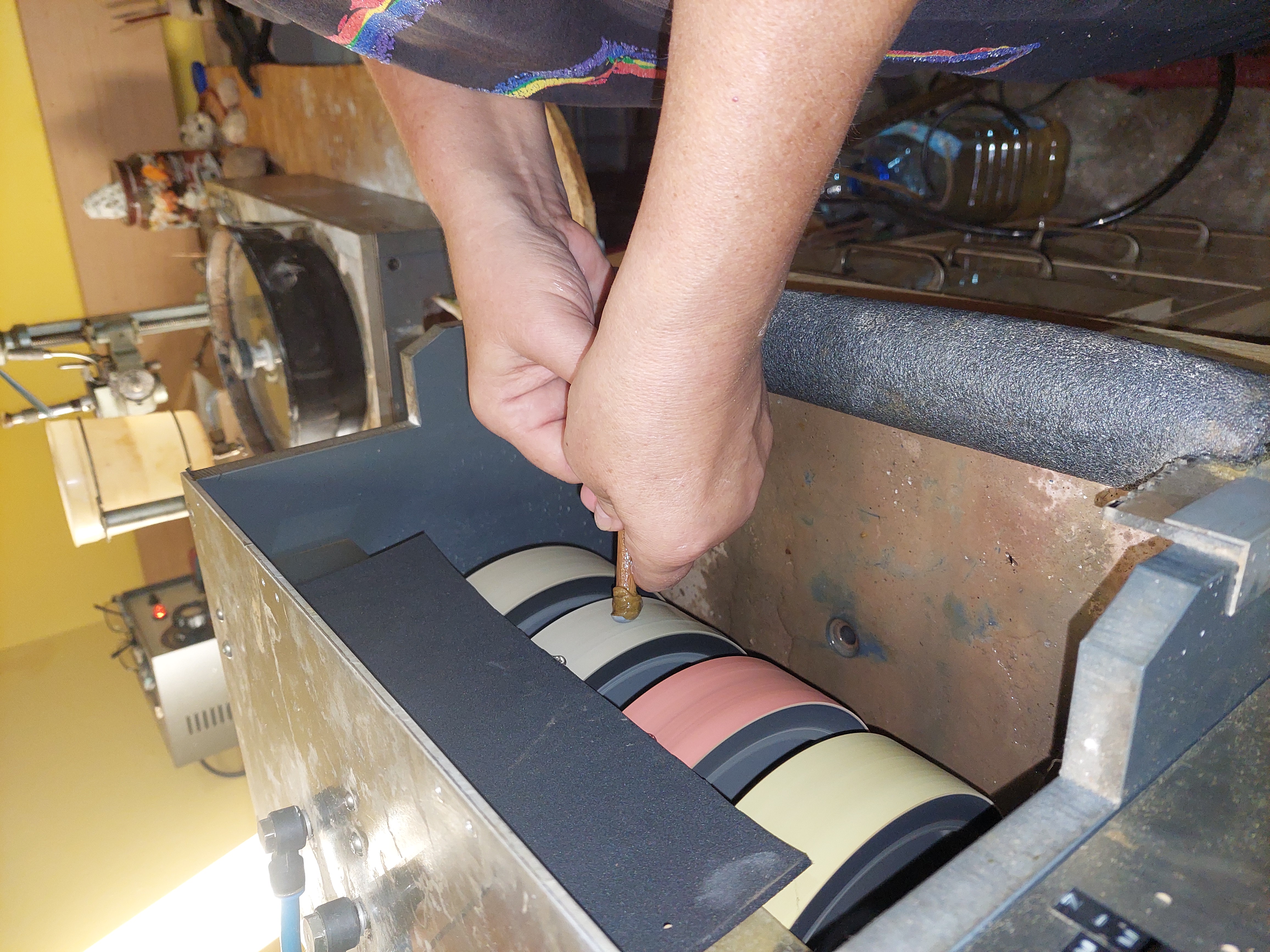 Tageskurs Mineralien schleifen