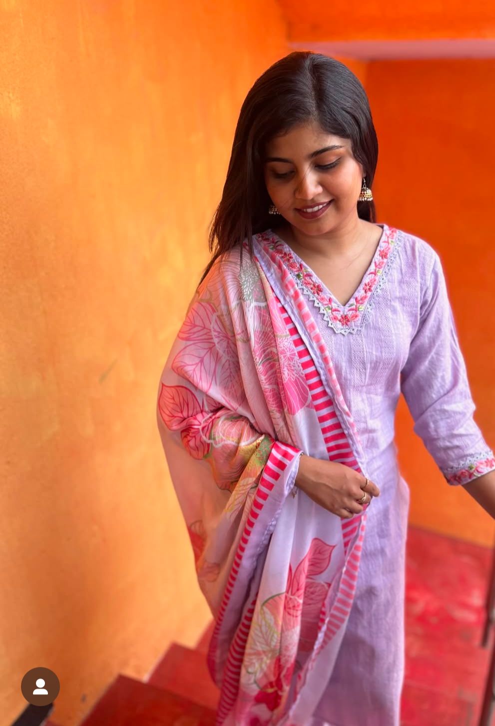 Embroidered Cotton Suit Set