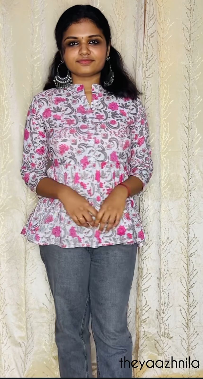 Floral Print Tunic Top
