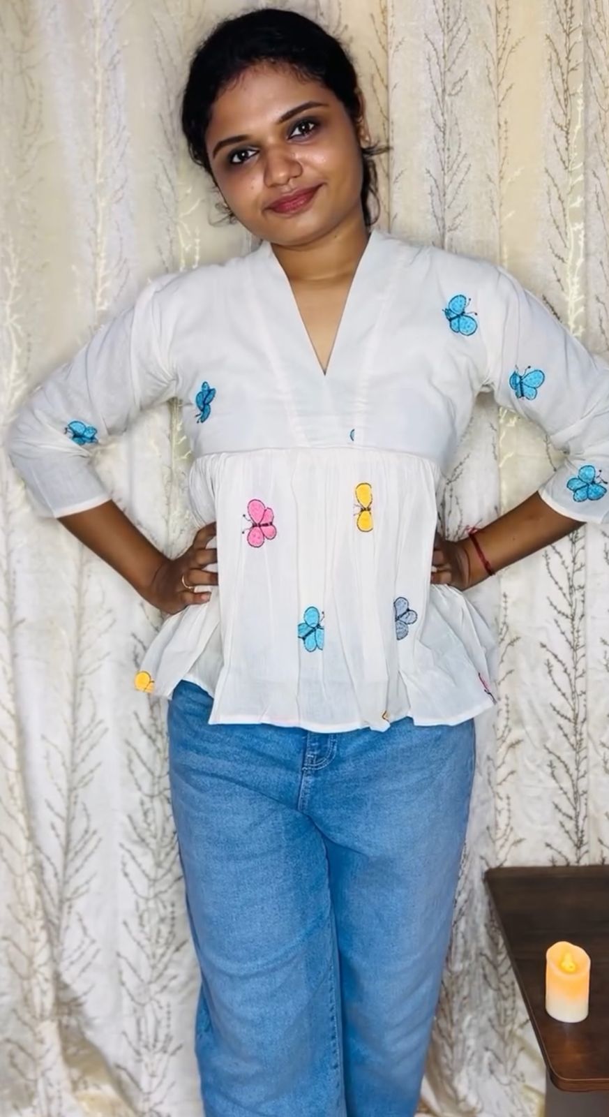 Embroidered Cotton Top