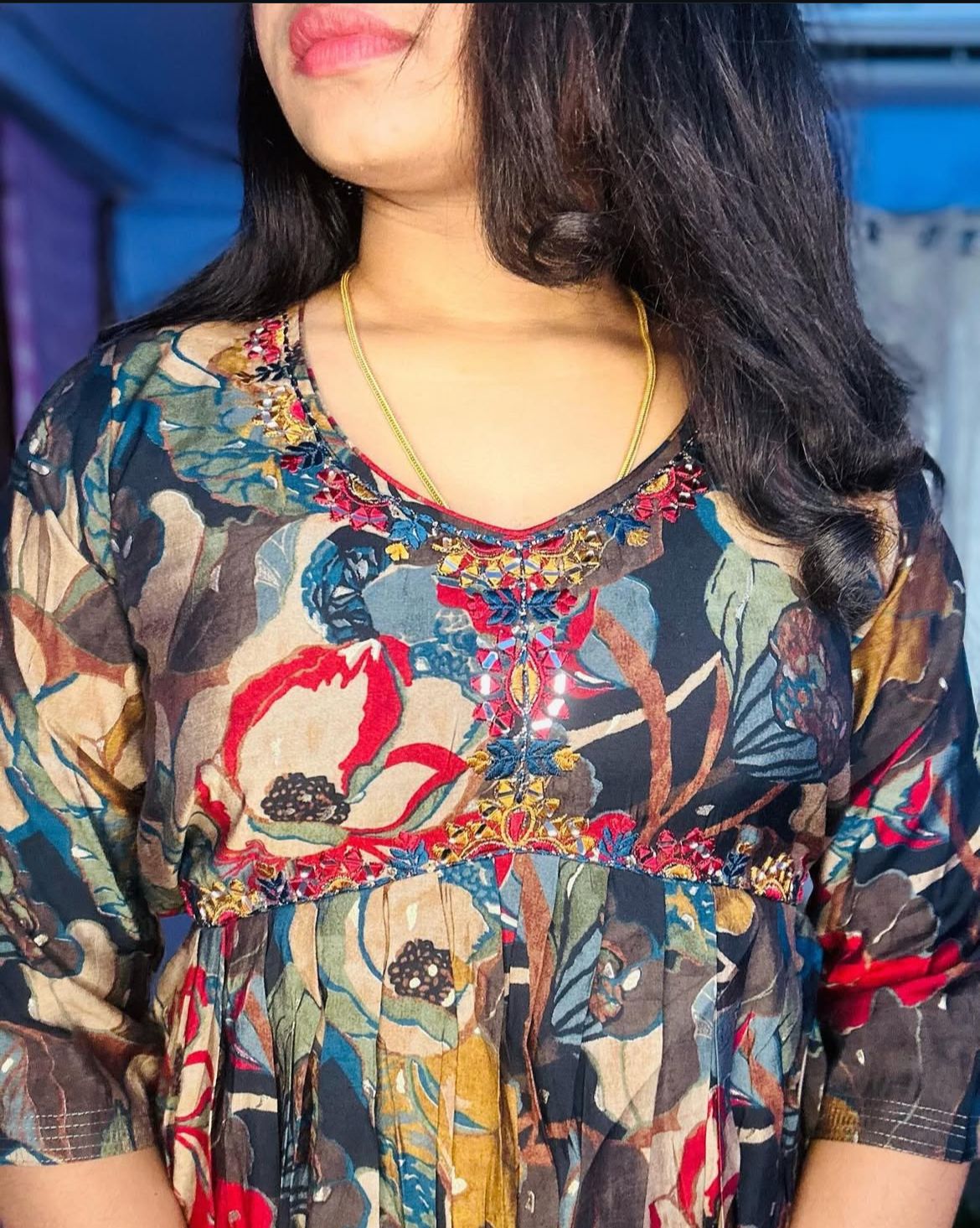 Floral Printed Women's Kurti