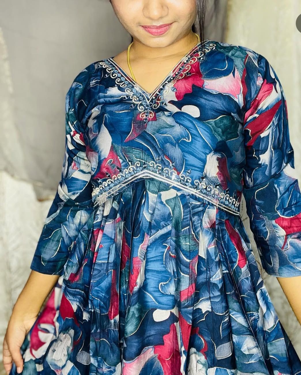 Girls’ Floral Printed Dress