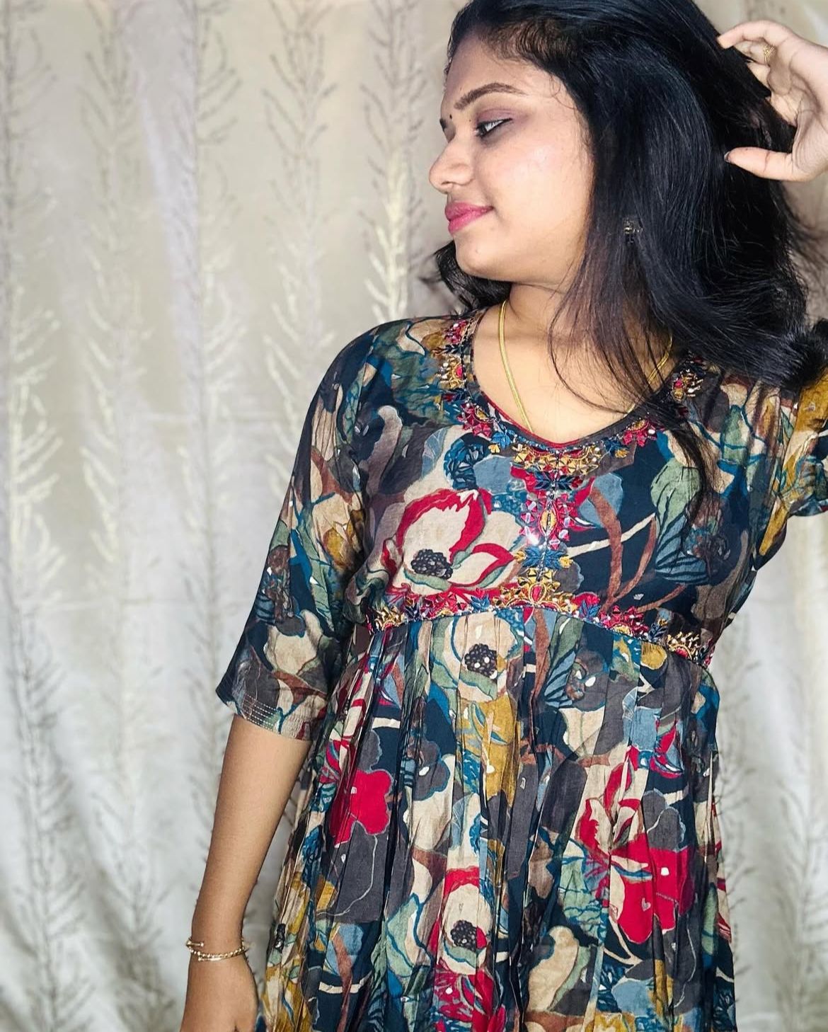 Floral Printed Women's Kurti