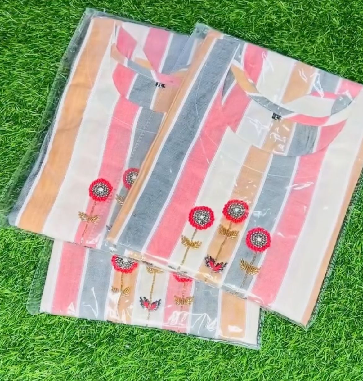 Striped Cotton Kurti