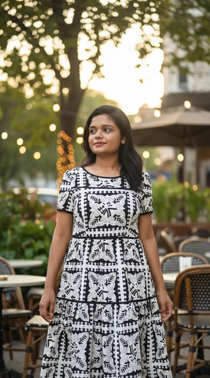 Boho Chic Printed Maxi Dress