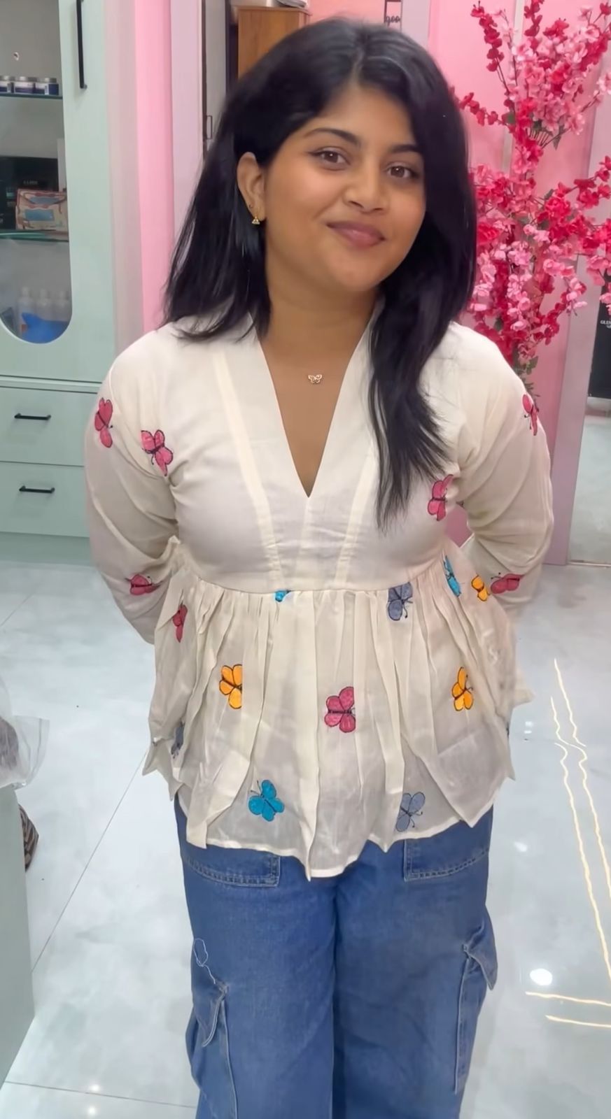 Embroidered Cotton Top