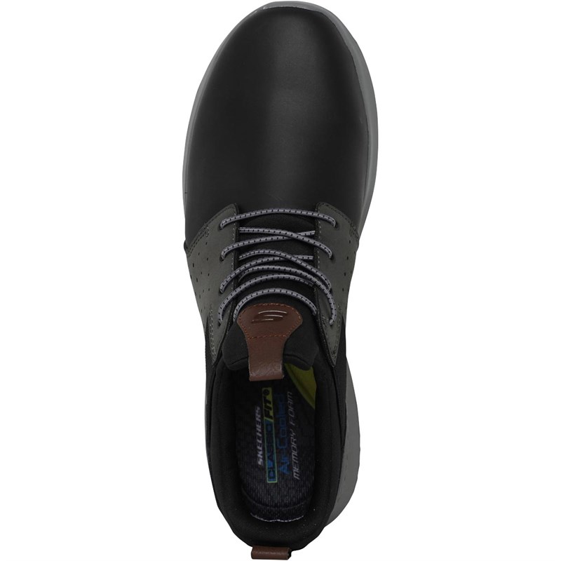 Men's Black Casual checkers