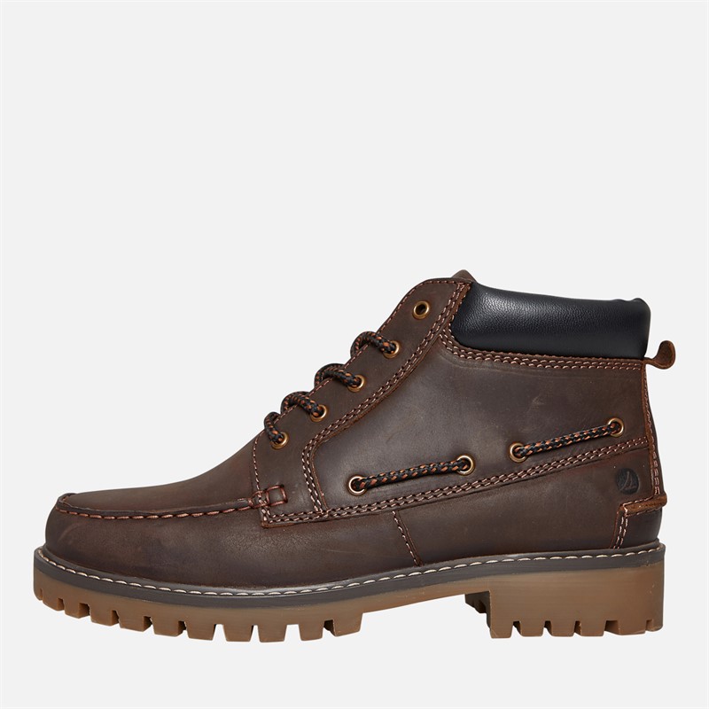 Sperry- Men's Brown Leather Ankle Boot