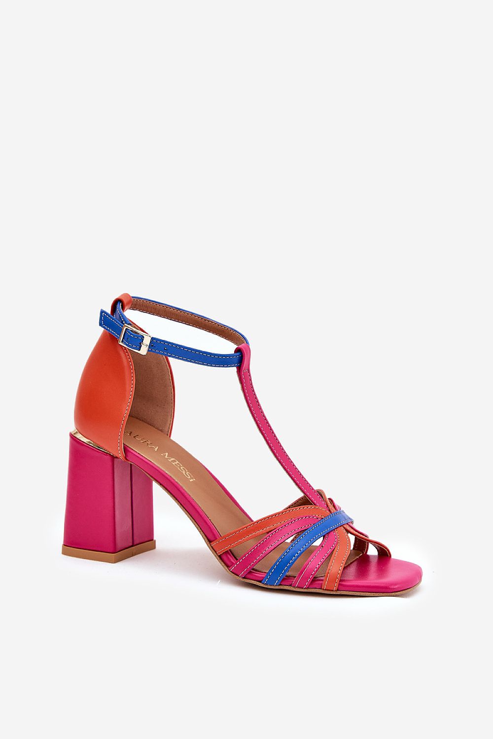 Colorful Block Heel Sandals