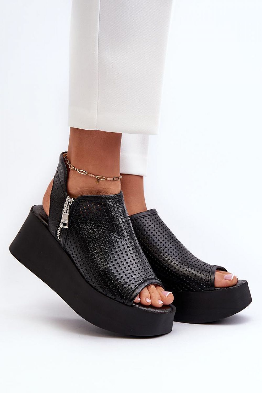 Black Platform Sandals