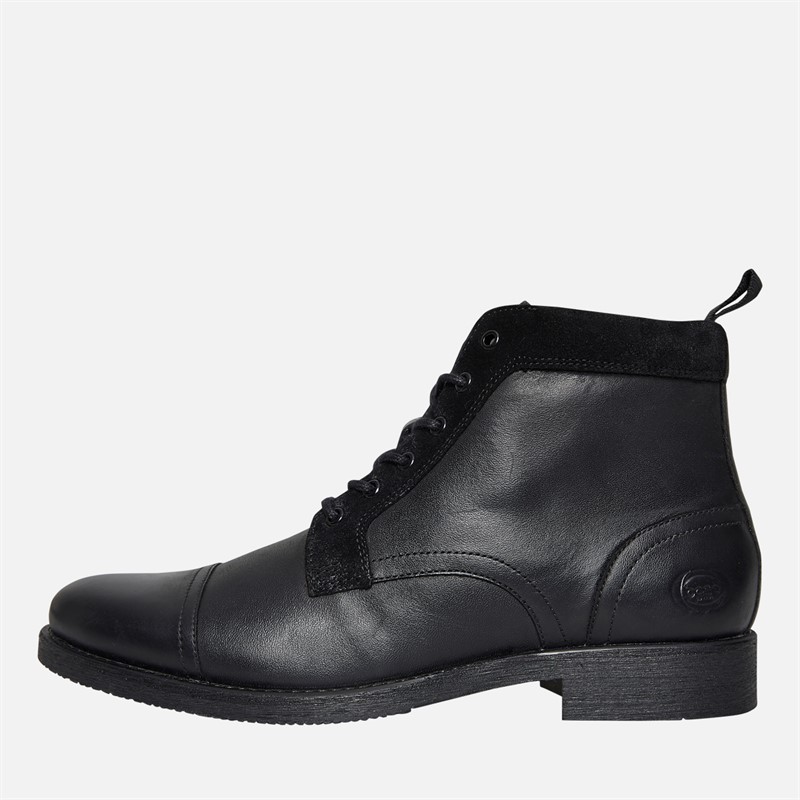 Black Leather Ankle Boots Base London