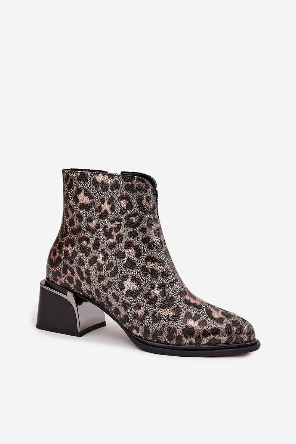 Leopard Print Ankle Boots
