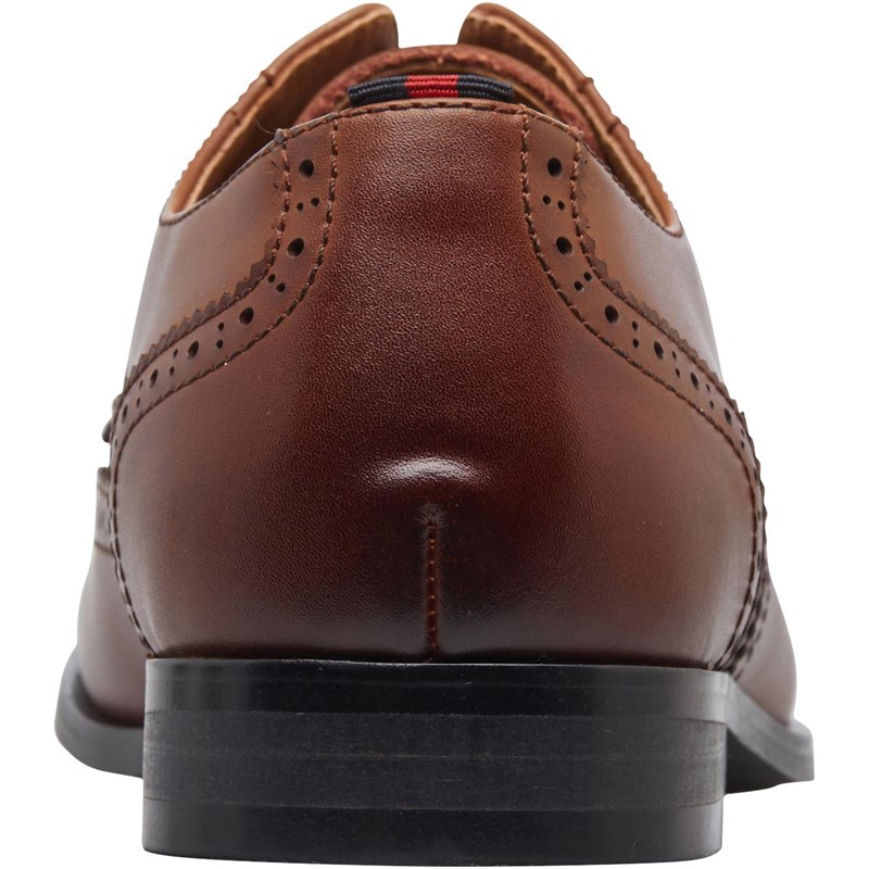 Men's brown leather oxford shoe