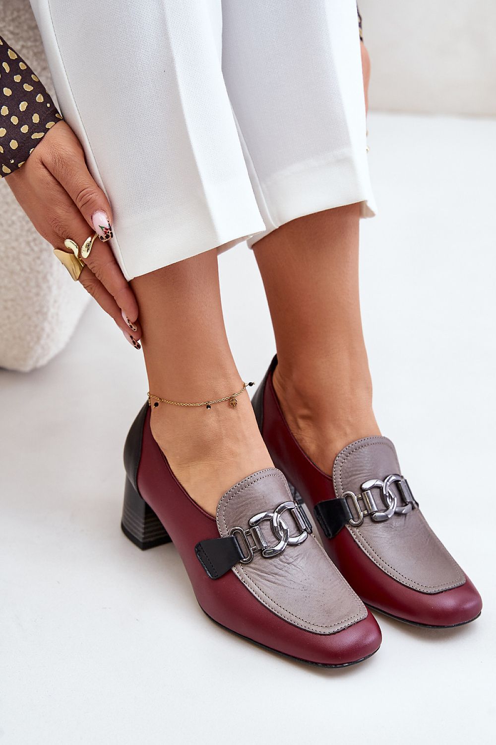 Elegant Block Heel Loafers