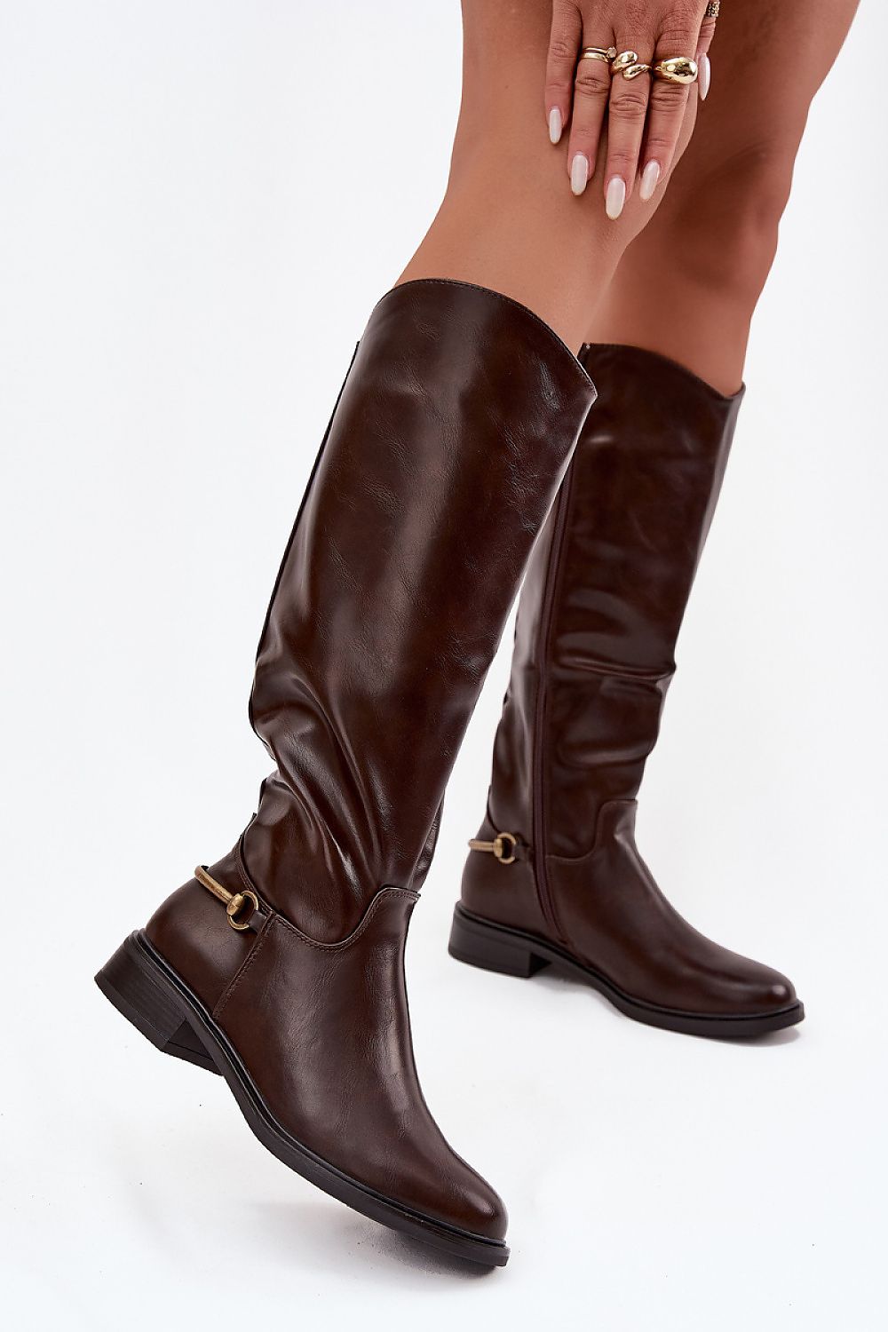 Classic Brown Knee-High Boots