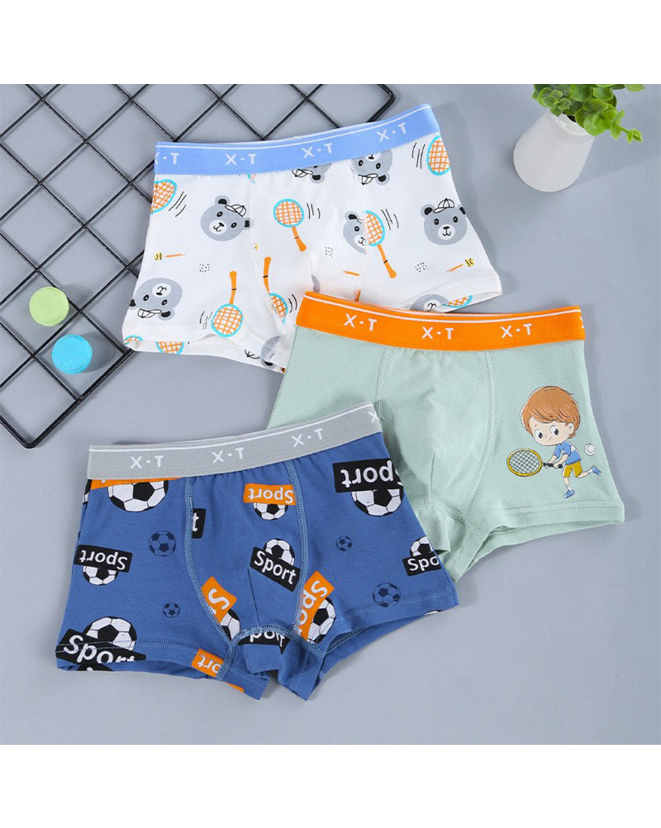 Boys' Cartoon Sports Boxer Briefs