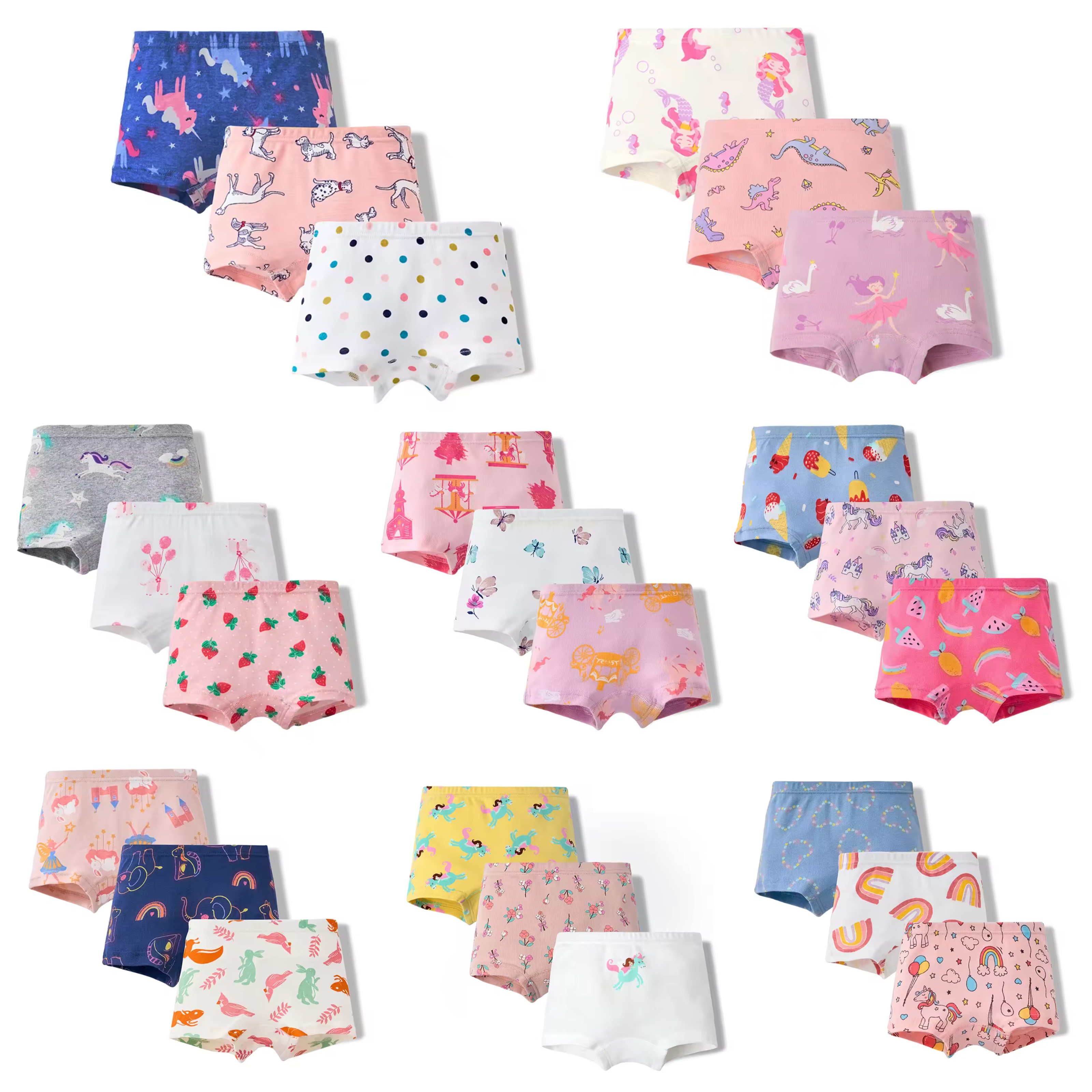 Global Market Baby Kids Child Girl Clothing Clothes Underwears Pants Panties Set Baby Clothes Wholesale & ODM