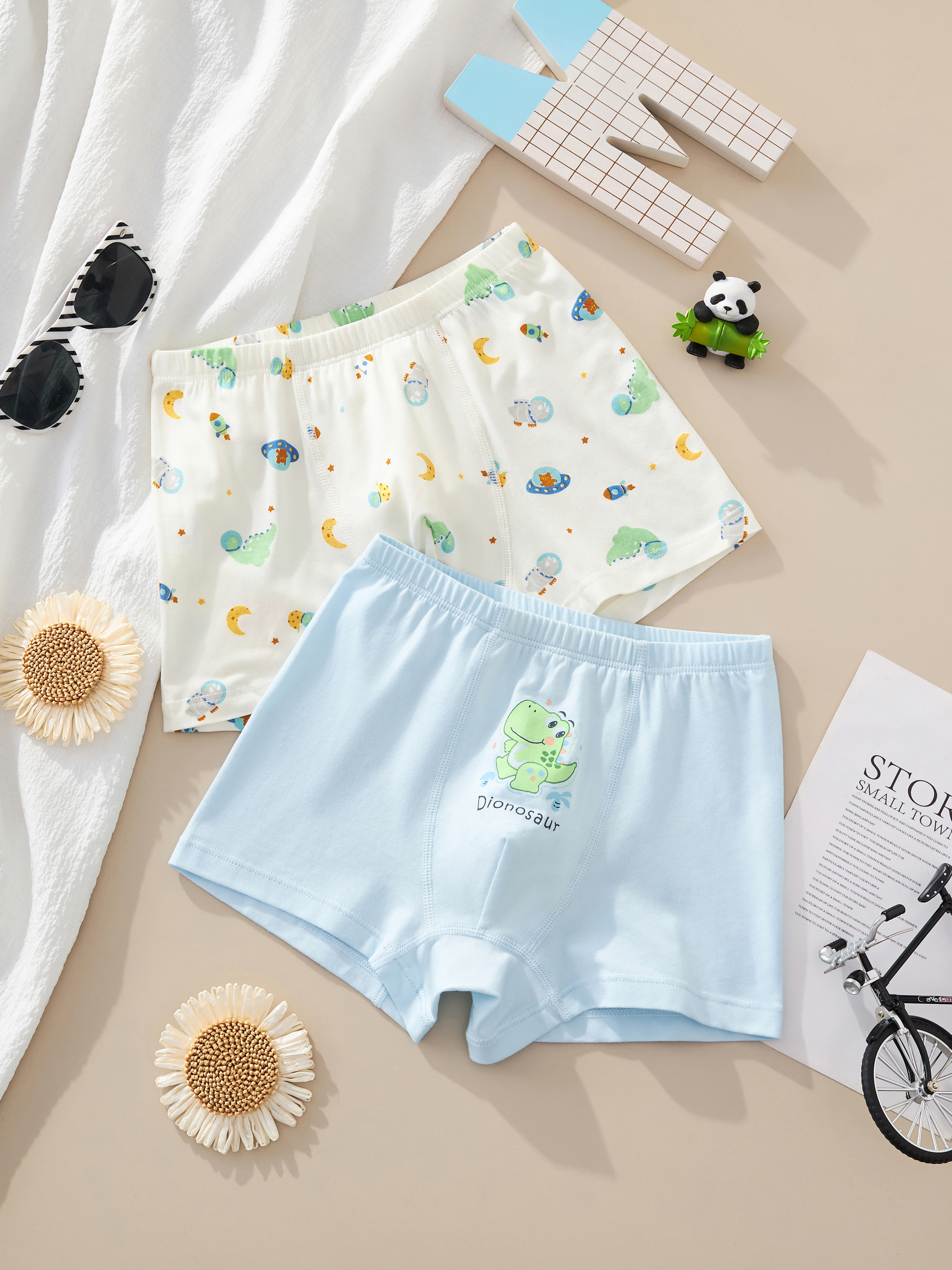 Children's Cartoon Print Boxer Shorts