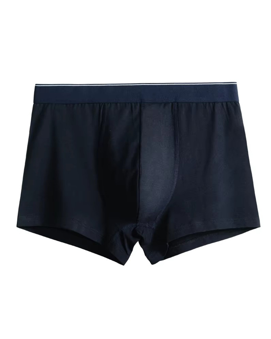 Men's Underwear Boxer Briefs Premium Cotton Custom Logo 5 Inch Inseam Long Men Underwear Boxer Plus Size Underwear for Men