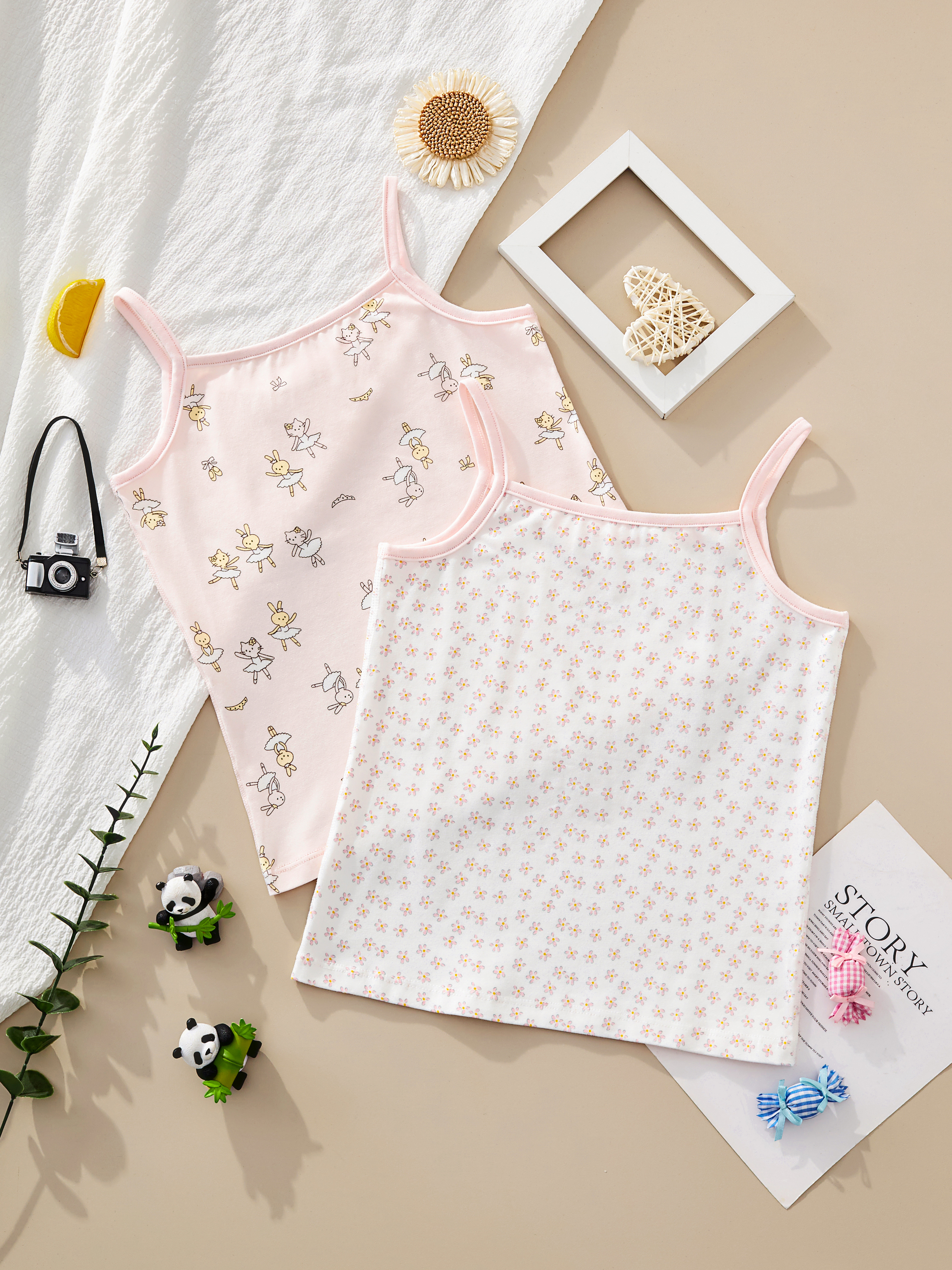 Girls' Camisole Tank Tops (Set of 2)