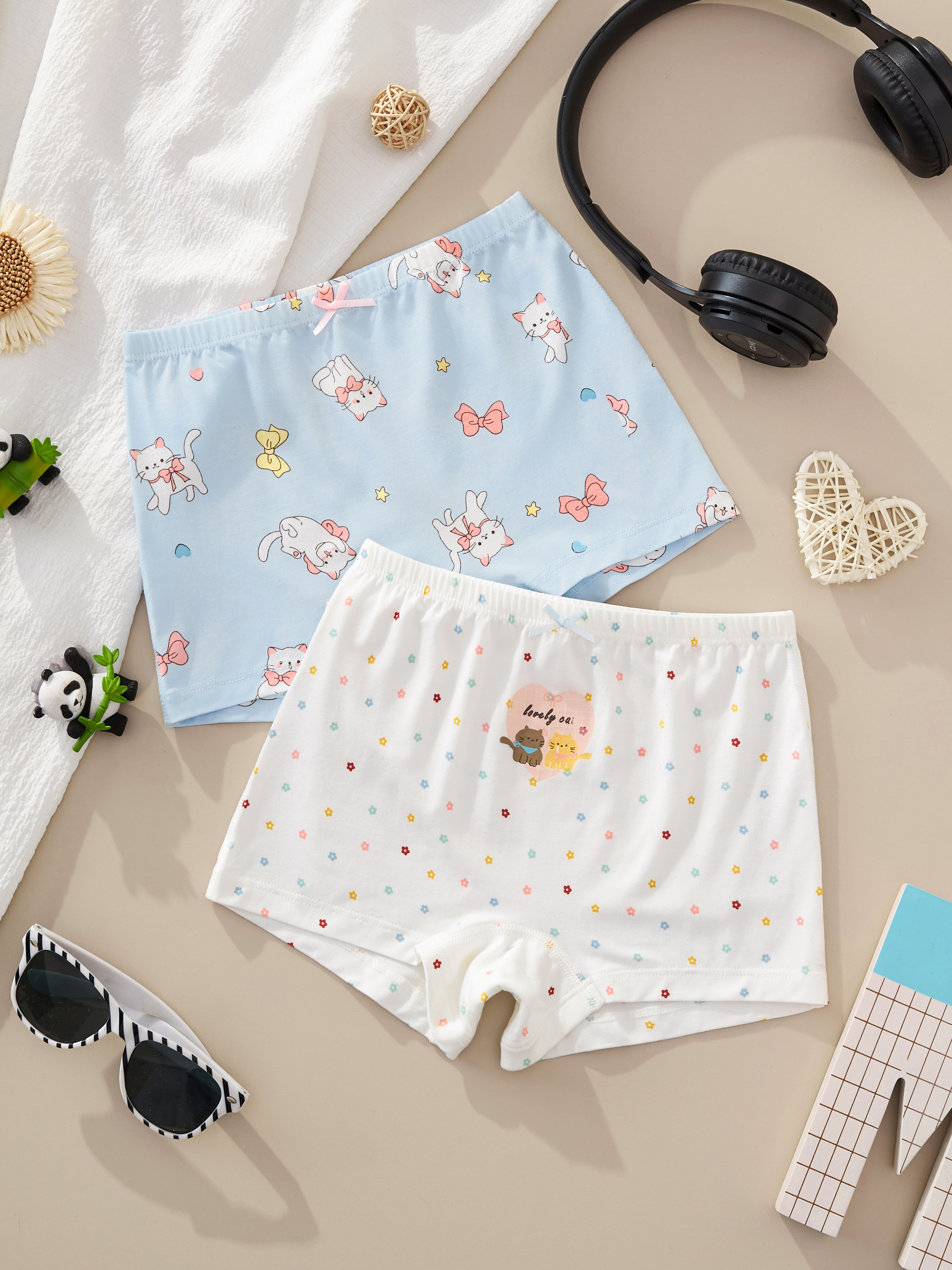 Kids Cartoon Print Boxer Shorts