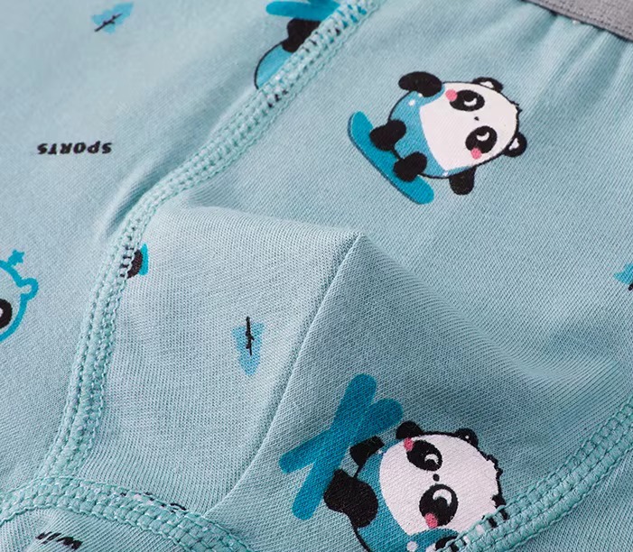 Kids Cartoon Panda Boxer Shorts