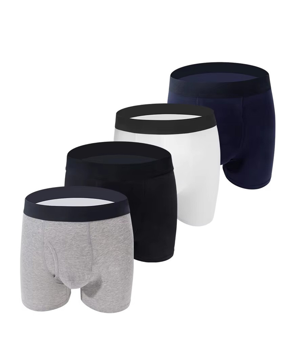 Factory Mid Bamboo Micromodal Custom Brand logo Cotton Brief Boxer Men Underwear