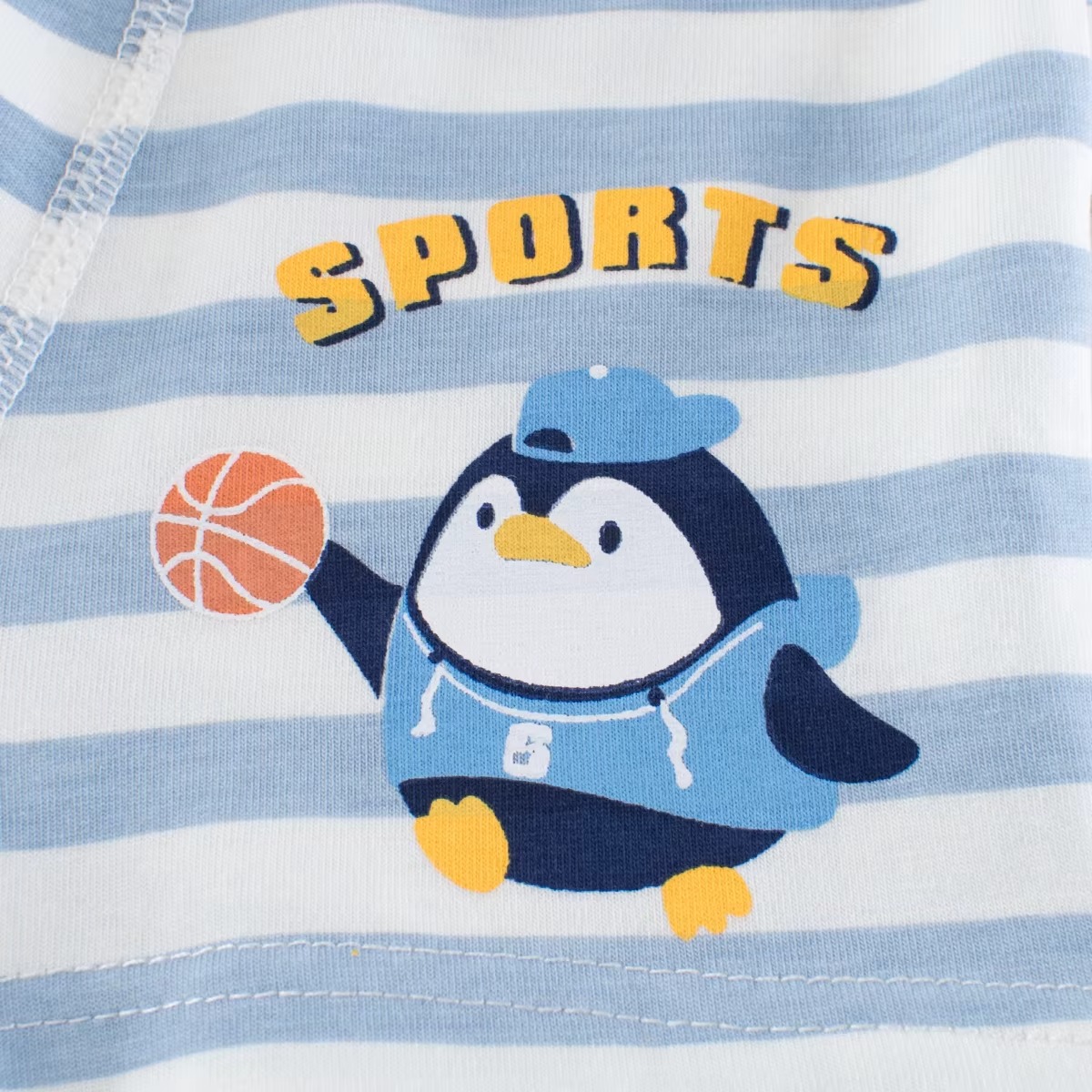 Kids' Cartoon Penguin Boxer Briefs Boy Underwear Lively Color Kids Boxer Briefs Plain Dyed Boxer Briefs for Children